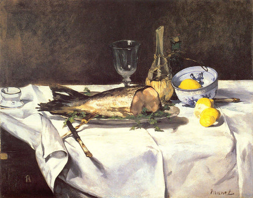 O salmão (Edouard Manet) - Reprodução com Qualidade Museu