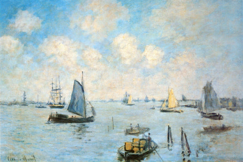 O mar em Amsterdã (Claude Monet) - Reprodução com Qualidade Museu