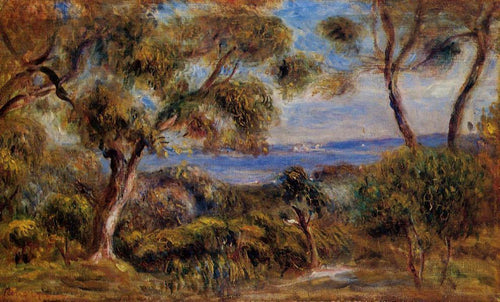 O mar em Cagnes (Pierre-Auguste Renoir) - Reprodução com Qualidade Museu