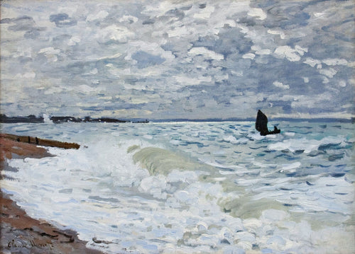 O mar em Saint Adresse (Claude Monet) - Reprodução com Qualidade Museu