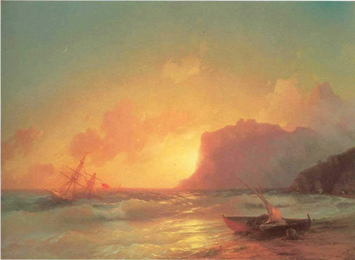The Sea Koktebel (Ivan Aivazovsky) - Reprodução com Qualidade Museu