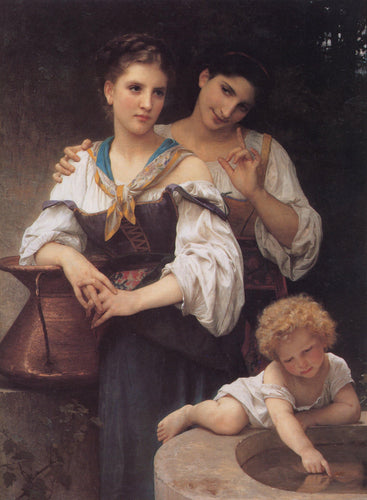 O segredo (William-Adolphe Bouguereau) - Reprodução com Qualidade Museu