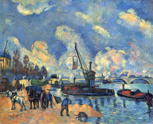 O Sena em Bercy (Paul Cézanne) - Reprodução com Qualidade Museu