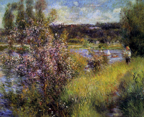 O Sena em Chatou (Pierre-Auguste Renoir) - Reprodução com Qualidade Museu