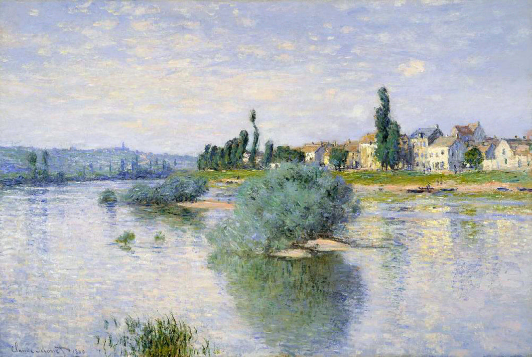 O Sena em Lavacourt (Claude Monet) - Reprodução com Qualidade Museu