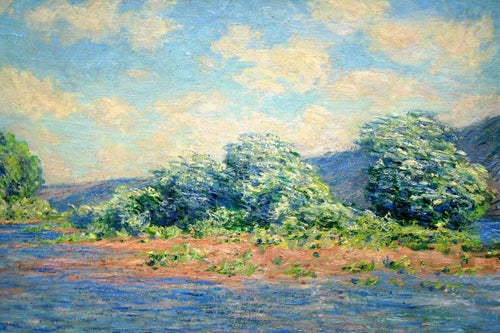 O Sena em Port-Villez (Claude Monet) - Reprodução com Qualidade Museu