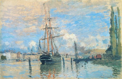 O Sena em Rouen (Claude Monet) - Reprodução com Qualidade Museu
