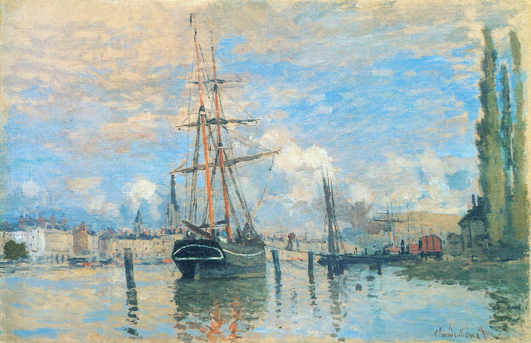 O Sena em Rouen (Claude Monet) - Reprodução com Qualidade Museu