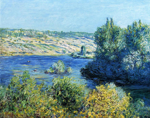 O Sena em Vetheuil (Claude Monet) - Reprodução com Qualidade Museu