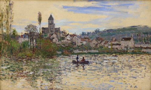 O Sena em Vetheuil (Claude Monet) - Reprodução com Qualidade Museu