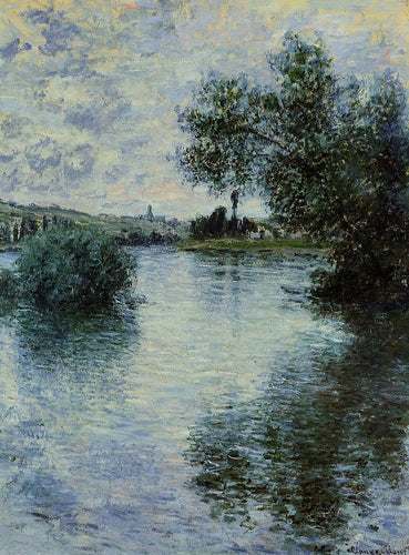 O Sena em Vetheuil (Claude Monet) - Reprodução com Qualidade Museu