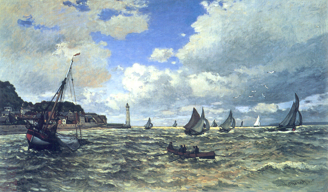 O Estuário do Sena em Honfluer (Claude Monet) - Reprodução com Qualidade Museu