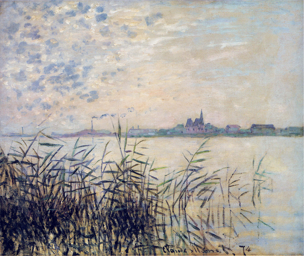 O Sena perto de Argenteuil (Claude Monet) - Reprodução com Qualidade Museu