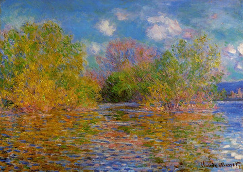 O Sena perto de Giverny (Claude Monet) - Reprodução com Qualidade Museu