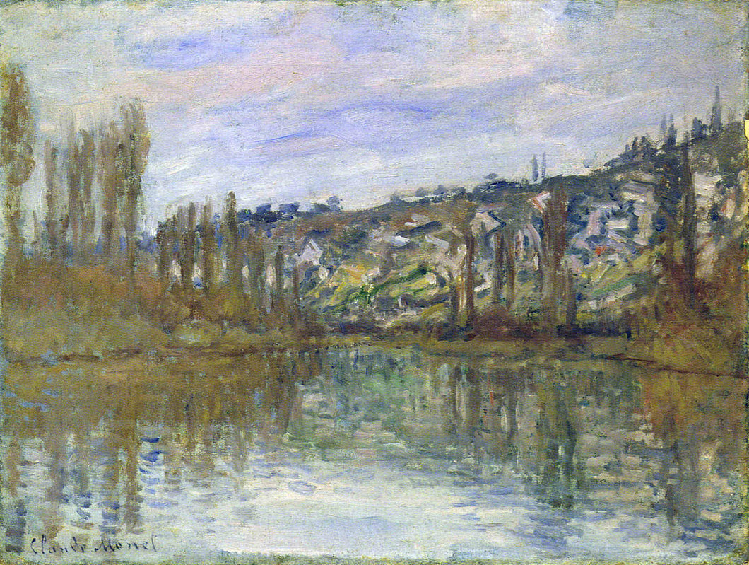 O Sena perto de Vetheuil (Claude Monet) - Reprodução com Qualidade Museu