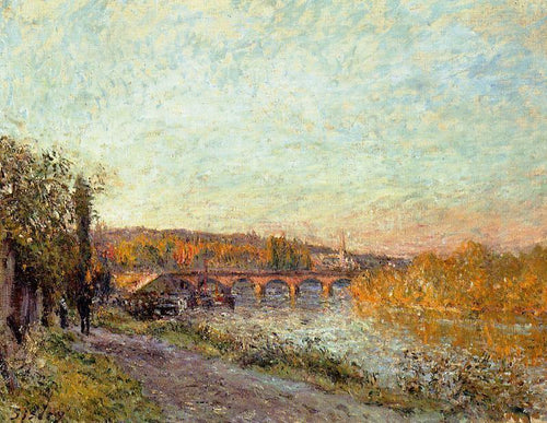 A ponte Sevres (Alfred Sisley) - Reprodução com Qualidade Museu