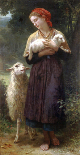 A pastora (William-Adolphe Bouguereau) - Reprodução com Qualidade Museu