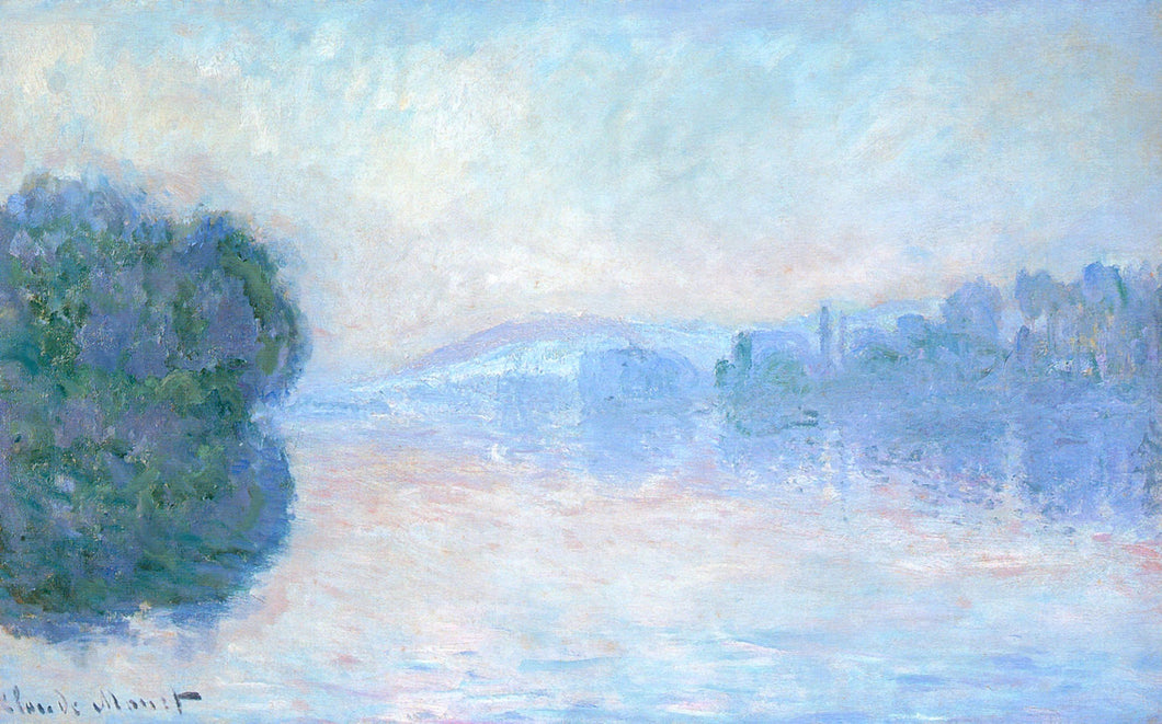 O Siene Perto de Vernon (Claude Monet) - Reprodução com Qualidade Museu