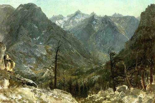 A serra nevadas (Albert Bierstadt) - Reprodução com Qualidade Museu
