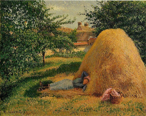 A siesta (Camille Pissarro) - Reprodução com Qualidade Museu