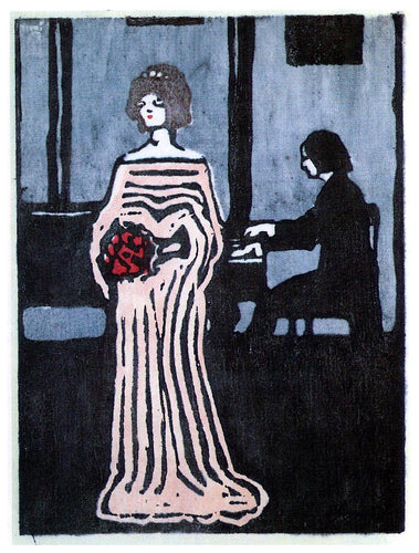 O cantor (Wassily Kandinsky) - Reprodução com Qualidade Museu