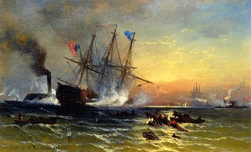 O naufrágio do Cumberland (Edward Moran) - Reprodução com Qualidade Museu