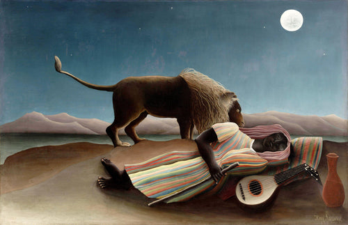 O cigano adormecido (Henri Rousseau) - Reprodução com Qualidade Museu