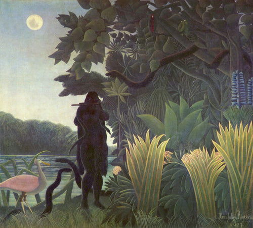 O Encantador De Serpentes (Henri Rousseau) - Reprodução com Qualidade Museu
