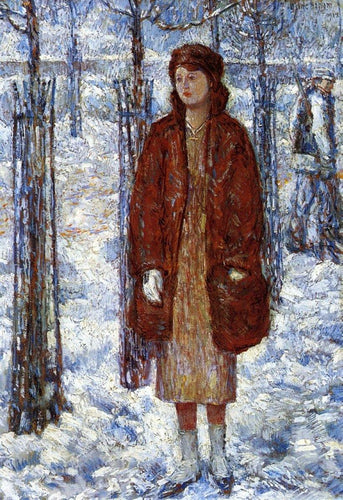 O inverno nevado de 1918, Nova York (Childe Hassam) - Reprodução com Qualidade Museu