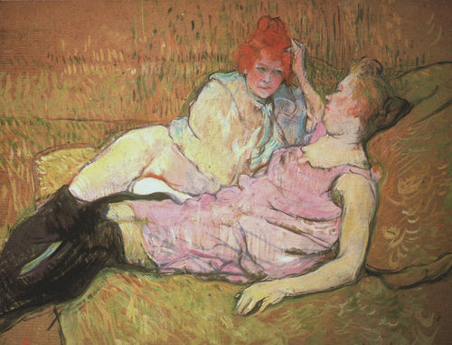 O sofá (Henri de Toulouse-Lautrec) - Reprodução com Qualidade Museu