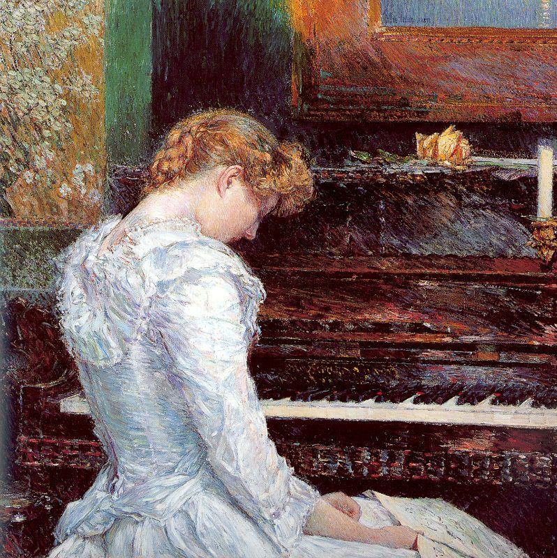 A sonata (Childe Hassam) - Reprodução com Qualidade Museu