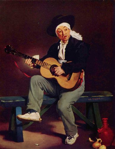 Cantora espanhola (Edouard Manet) - Reprodução com Qualidade Museu