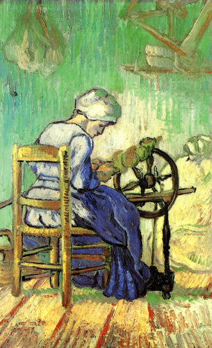 The Spinner, After Millet (Vincent Van Gogh) - Reprodução com Qualidade Museu