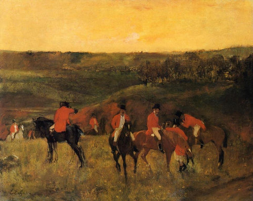 O início da caça (Edgar Degas) - Reprodução com Qualidade Museu