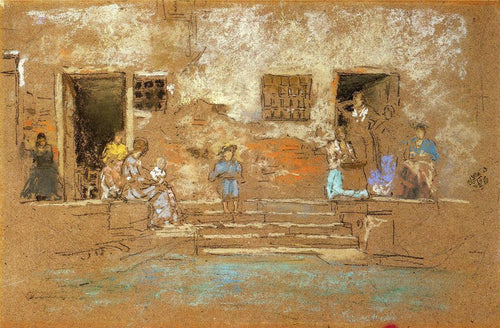 Os passos (James Abbott McNeill Whistler) - Reprodução com Qualidade Museu