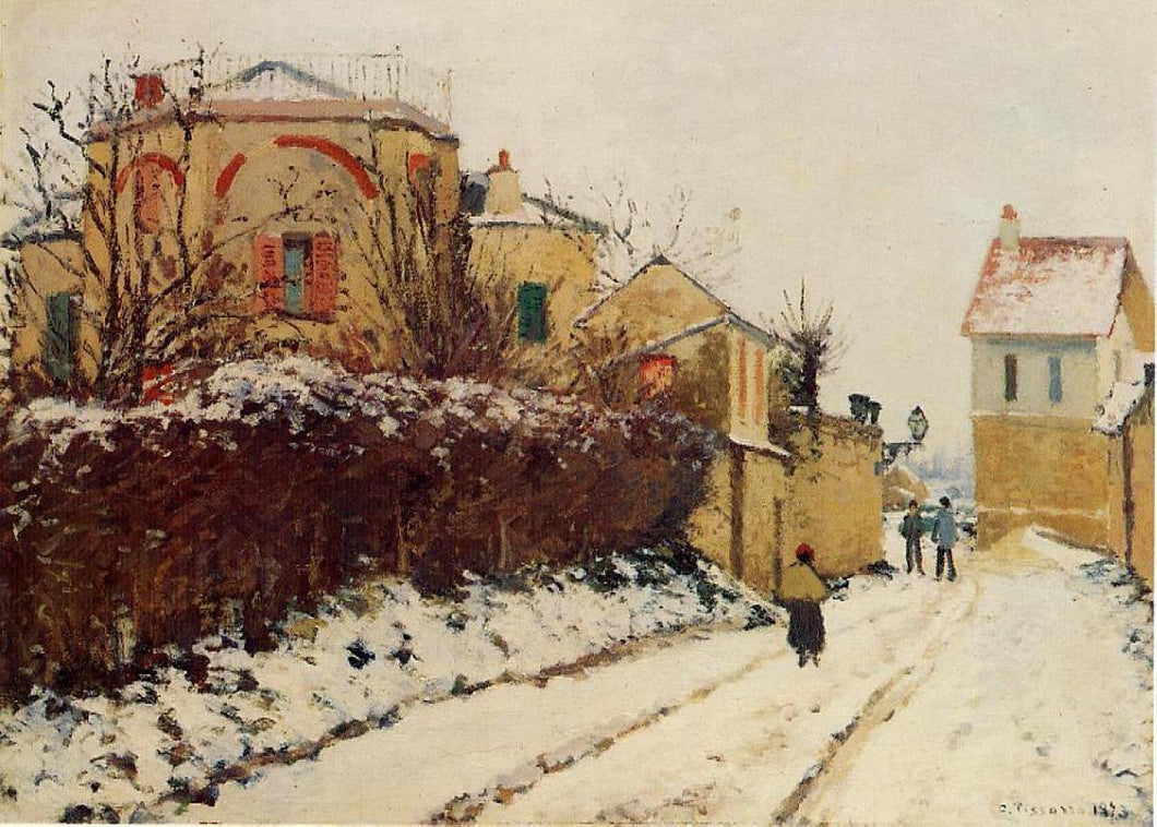 A rua da citadela, Pontoise (Camille Pissarro) - Reprodução com Qualidade Museu