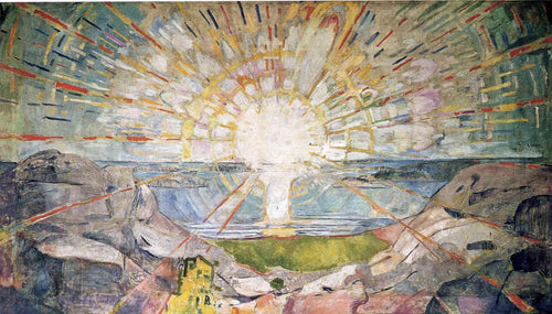 O sol (Edvard Munch) - Reprodução com Qualidade Museu