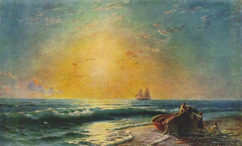 O nascer do sol (Ivan Aivazovsky) - Reprodução com Qualidade Museu
