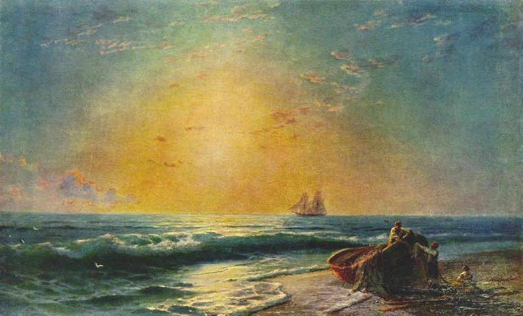 O nascer do sol (Ivan Aivazovsky) - Reprodução com Qualidade Museu