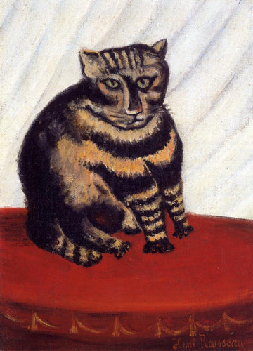 O gato malhado (Henri Rousseau) - Reprodução com Qualidade Museu