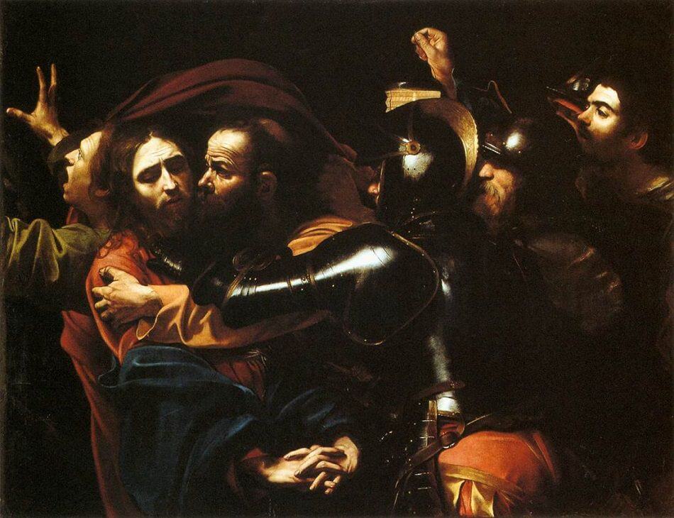 Tomando de Cristo (Caravaggio) - Reprodução com Qualidade Museu
