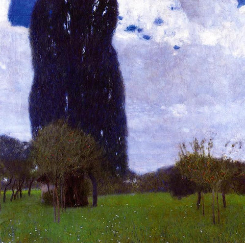 The Tall Poplar Trees II (Gustav Klimt) - Reprodução com Qualidade Museu