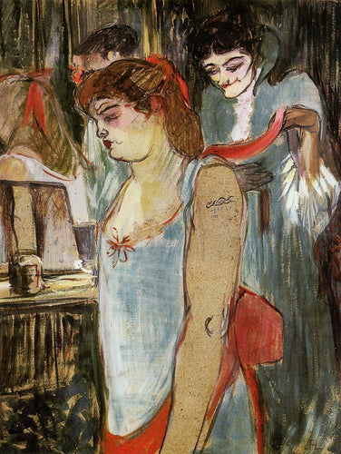 A mulher tatuada (Henri de Toulouse-Lautrec) - Reprodução com Qualidade Museu
