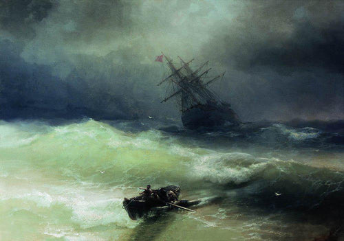 A tempestade (Ivan Aivazovsky) - Reprodução com Qualidade Museu