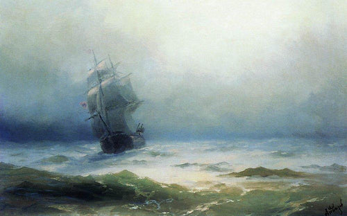 A tempestade (Ivan Aivazovsky) - Reprodução com Qualidade Museu