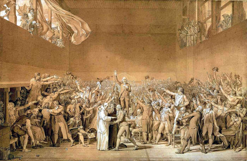 Juramento de quadra de tênis (Jacques-Louis David) - Reprodução com Qualidade Museu