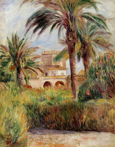 O jardim de teste em Argel (Pierre-Auguste Renoir) - Reprodução com Qualidade Museu
