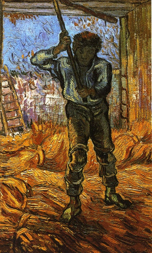 The Thresher, After Millet (Vincent Van Gogh) - Reprodução com Qualidade Museu