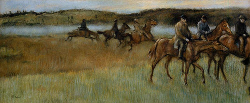 Os treinadores (Edgar Degas) - Reprodução com Qualidade Museu