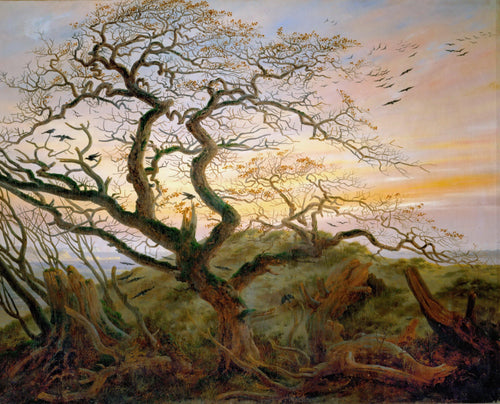A árvore dos corvos (Caspar David Friedrich) - Reprodução com Qualidade Museu